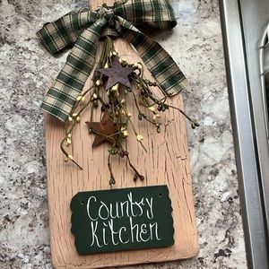 Handmade country kitchen cutting board